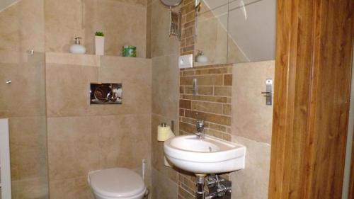 
Kúpeľňa v ubytovaní Penzión Dubo
