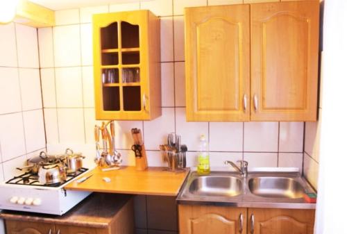 Kuchyňa alebo kuchynka v ubytovaní Agroturystyka u Marii