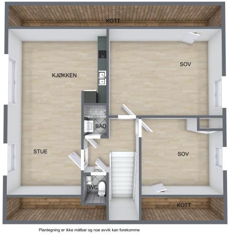a floor plan of a small apartment at Mandal Apartment mit Möglichkeit ein Boot zu benutzen und Angeln in Mandal