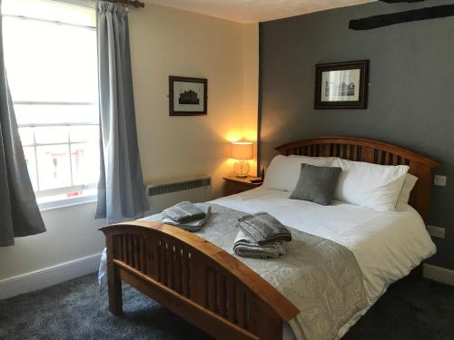 Katil atau katil-katil dalam bilik di The Swan Inn Newport