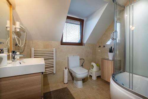 Koupelna v ubytování Villa Jasen