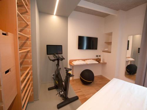 TV a/nebo společenská místnost v ubytování Demo Hotel Design Emotion