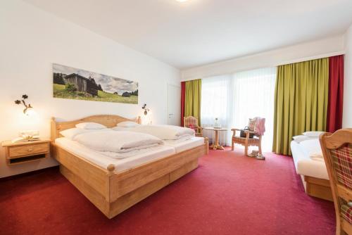 Hotel Pettneuerhofにあるベッド