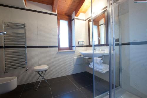 Koupelna v ubytování Hotel Eridano