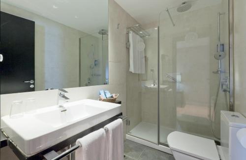 Koupelna v ubytování Hotel Vallemar