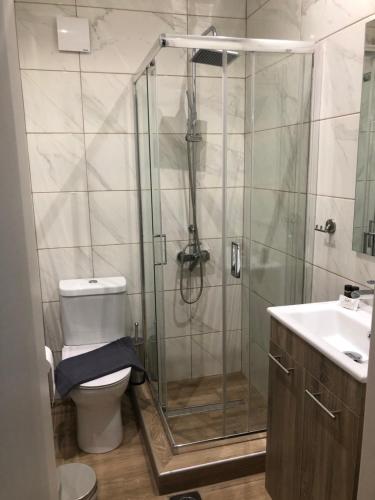 Kylpyhuone majoituspaikassa Zillis Apartments