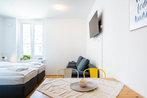 Katil atau katil-katil dalam bilik di FeelGood Apartments SmartLiving | contactless check-in