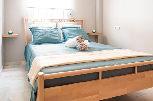 Posteľ alebo postele v izbe v ubytovaní Apartamento AGUASAL