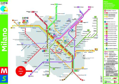 a map of the los angeles tube map at Sofia Sweet Home - Corsico in Corsico