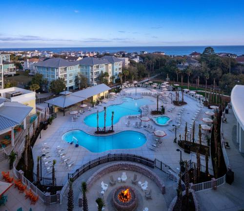 an aerial view of a pool at a resort at Wild Dunes Resort - Residences at Sweetgrass in Isle of Palms