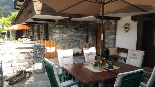 Patio nebo venkovní prostory v ubytování Gästehaus Fellner