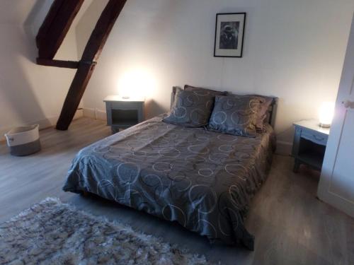 Postel nebo postele na pokoji v ubytování Maison chaleureuse et de détente avec piscine et spa