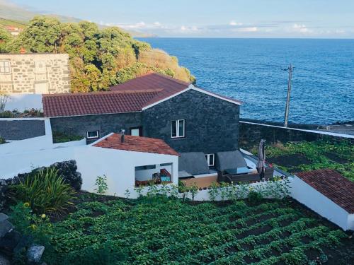 ein Haus mit Blick auf das Meer in der Unterkunft Casa da Guarda in São João