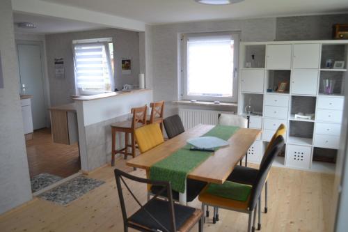 Kuchyň nebo kuchyňský kout v ubytování Nordseeidylle II