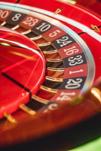 a close up of a casino roulette wheel at HOTELUX Amsterdam Airport Hotel in Hoofddorp