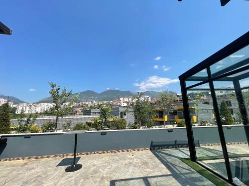 a view from the roof of a building at Perla Luxury Penthouse in Tirana