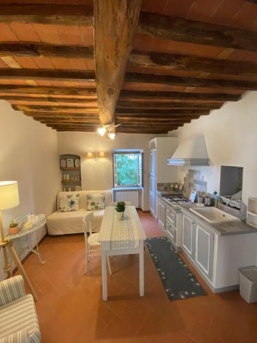 Kuhinja oz. manjša kuhinja v nastanitvi La Casa sui Colli