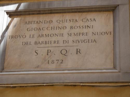 a sign on the side of a building at Casa Magiuli' Navona in Rome