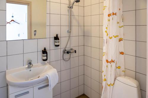 Koupelna v ubytování Sonnerupgaard Hotel & Konference
