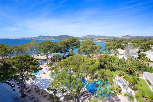 an aerial view of a resort with a water park at Hipotels Eurotel Punta Rotja Spa-Golf in Costa des Pins