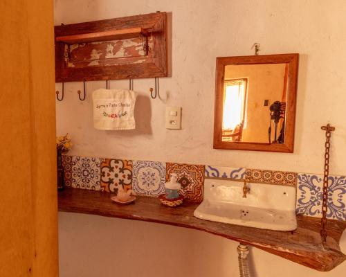 Kylpyhuone majoituspaikassa Serra a vista Chalé