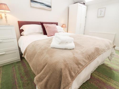 Cama o camas de una habitación en Peewit Barn