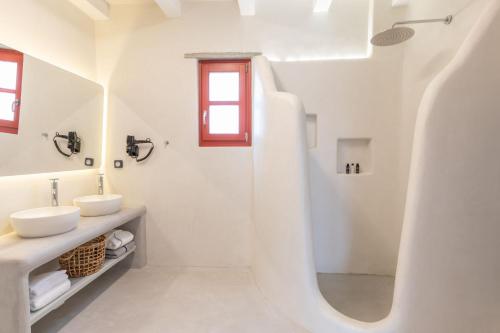 Koupelna v ubytování Marathi Mykonos