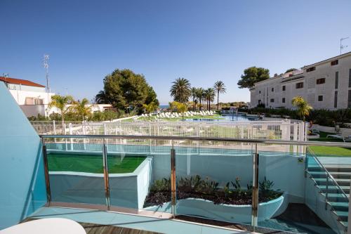 a view from the roof of a building with a garden at Alcossebre Sea Experience in Alcossebre