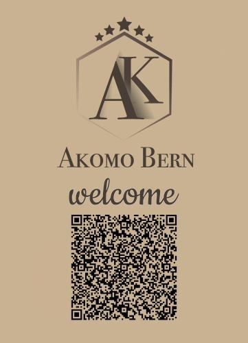 a logo for aono benoitoitoit welcomevisor at Akomo Bern in Bern