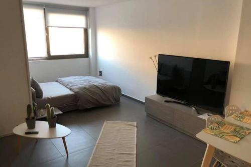 Hitech Appartmentにあるテレビまたはエンターテインメントセンター
