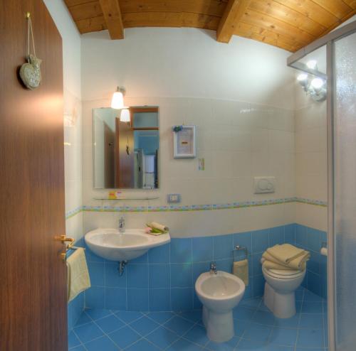 Kúpeľňa v ubytovaní Locanda Del Picchio
