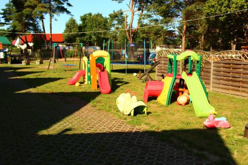 Children's play area at Ferienhaus Holiday Home Domki RAJ