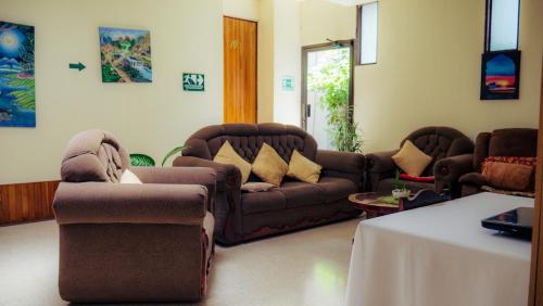 Ruang duduk di Monte Los Lirios Lodge