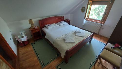 Postel nebo postele na pokoji v ubytování Guest House Milena