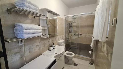 Stylish City View Apartment * Bellela * tesisinde bir banyo