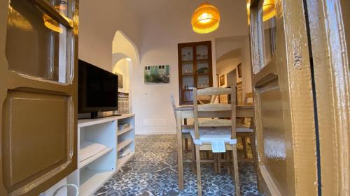 TV a/nebo společenská místnost v ubytování Casa del Viajero