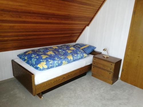 Postel nebo postele na pokoji v ubytování Karolinenhof
