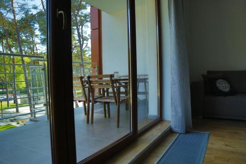 Balkón nebo terasa v ubytování Baltic Sea Apartment
