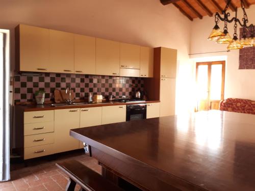 Kuchyň nebo kuchyňský kout v ubytování Podere Calcinaia