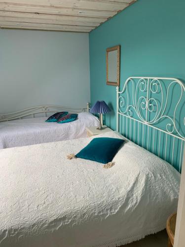 Ένα ή περισσότερα κρεβάτια σε δωμάτιο στο Koka Pässä küla Võru vald