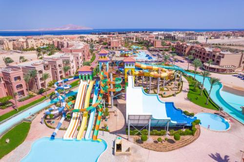 an aerial view of a water park at Charmillion Club Aquapark in Sharm El Sheikh