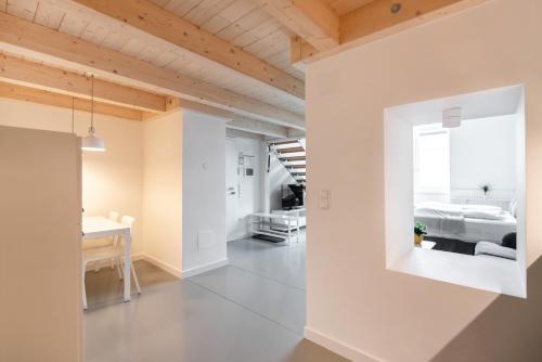 Koupelna v ubytování Vorgarten Apartments - central, new and stylish for your comfortable stay in Vienna