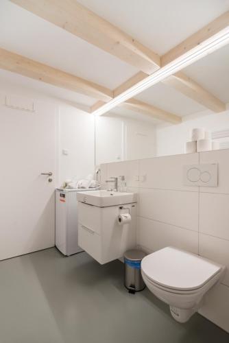Koupelna v ubytování Vorgarten Apartments - central, new and stylish for your comfortable stay in Vienna