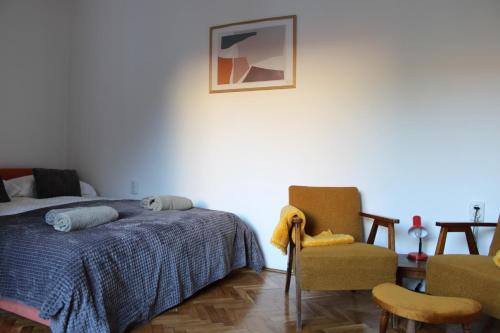 Postel nebo postele na pokoji v ubytování Studio apartman Hinko