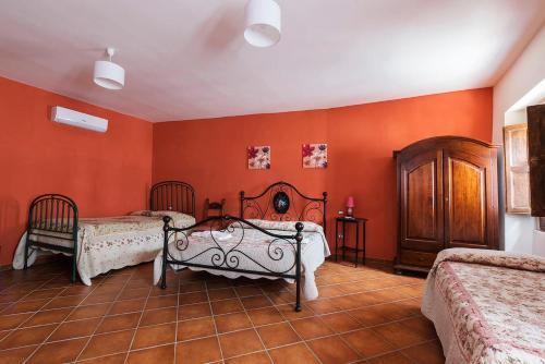 Cama o camas de una habitación en Borgo San Lorenzello