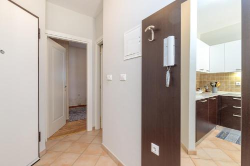 Kuchyň nebo kuchyňský kout v ubytování Apartment Rampin in Gedici