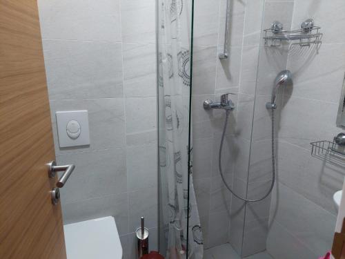 Bilik mandi di Riverside Apartments
