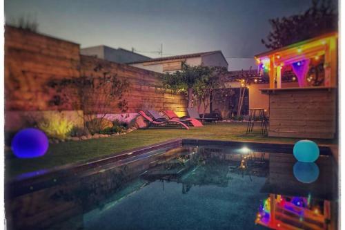 Villa VITA, piscine privée chauffée & jacuzzi privatif, 5mn des plages