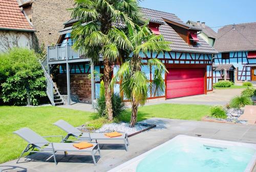 Loft dans corps de ferme - Accès jacuzzi