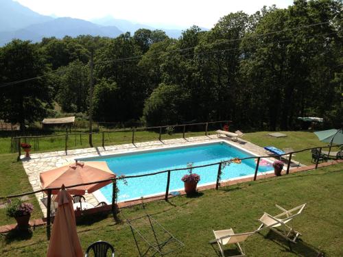 Bazén v ubytování Agriturismo il Tiglio nebo v jeho okolí